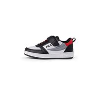 FILA REGA NF Velcro Kids Basket, White-Black Red, 33 EU