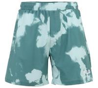 FILA Savona Aop Beach Shorts Beryl Green Floral Batic Aop Taille: S | Slips de bain Outlet | Homme | Vert