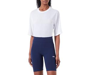 FILA Short Taille Haute Buckautal Cycliste, Bleu médiéval, XL Femme