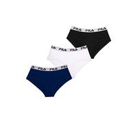 Fila Women FI/2BCX3 Sous-vêtement, FU6044D, Bleu/Noir/Blanc, M Femme (Lot de 3)
