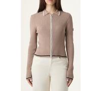 FILA Simonte Slim Full-zip Knit Cardigan Taupe Gray Taille: S | Cardigans Outlet | Femme | Le Noir