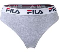 FILA Slip Femme - Taille Régulière, Lettre avec Large Taille Logo, Coton, Gris uni XL (X-Large)