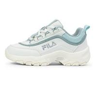 FILA Baskets Strada Logo Kids pour Fille, Marshmallow White Blue Glow, 31 EU