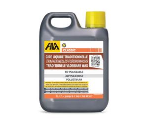 FILA Surface Care Solutions, CLASSIC, Cire Pour Terre Cuite, Marbre, Vénitien, Granito et Pierre Naturelle, Idéale pour Surfaces à Finition Brillante, 1L