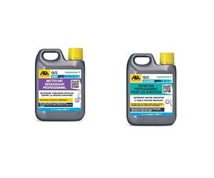 FILA Surface Care Solutions, PS87 PRO, Nettoyant Degraissant Professionel: Detergent Concentre Efficace contre la Graisse Stratifiee, 1L & CLEANER PRO, Détergent Professionnel Concentré, 1L