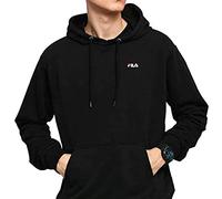 FILA Sweat à Capuche Edison pour Homme, Noir, S