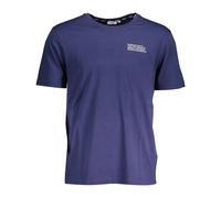 Fila, Homme, Tops, Bleu, Taille: XL T-Shirt en Coton Bleu avec Imprimé