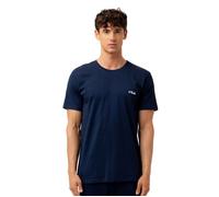 Fila - T-shirt Homme Coton Aucun FPS1194T, Régular, Col rond, Manches courtes - Bleu (Pièce) XL