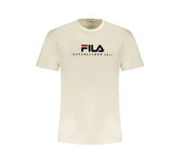 Fila - T-shirt Homme en Coton Beige - Homme - Tops - Beige - Taille: S
