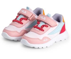 FILA Tiger Velcro TDL Basket, Powder Pink Blue Glow, 22 EU