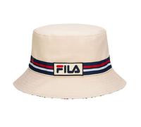 Fila Unisex Cotton Twill Reversible Bucket Hat (Gardenia)