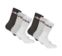Fila Unisexe Chaussettes 6 Paire - de Tennis,Ras Du Cou Chaussettes Éponge Sport
