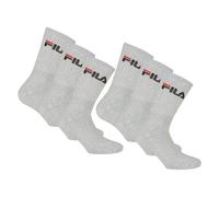 Fila Unisexe Chaussettes 6 Paire - de Tennis,Ras Du Cou Chaussettes Éponge Sport