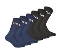 Fila Unisexe Chaussettes, 6er Paquet - Crew Éponge, Tennis, Sport (2x 3 Paire)