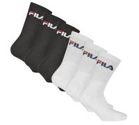 Fila Unisexe Chaussettes, 6er Paquet - Crew Éponge, Tennis, Sport (2x 3 Paire)
