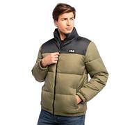 Fila Veste Soller Puff pour homme, Noir olive brûlé, XXL