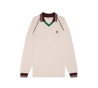 FILA Vestes en maille 'Molinazzo' vert foncé / rouge foncé / blanc cassé, Taille M