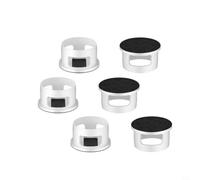 Filaire Bleu pour Casque Flat Head 14.2mm Carbone-Titane | Pour Hifi pour écouteurs à tête plate en bleu, 14,2 mm son détaillé en carbone-titane (6 pièces)