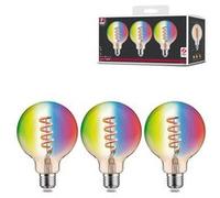 Paulmann 29165 Filament 230V Smart Home Zigbee LED Globe G95 E27 3x470lm 3x6,3W RGBW+ gradable Doré ampoule