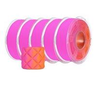 Filament 3D, Fini Mat, Double Couleur, JEU G OU RD 5Rolls