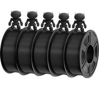 Filament ABS, 1,75 mm de diamètre, 1 kg par rouleau, 5 rouleaux, ABS noir 5rouleaux