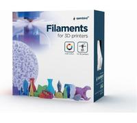 Filament ABS Gembird en argent, diamètre 1,75 mm, 1 kg/bobine