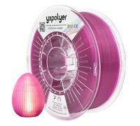 Filament ABS pour impression 3D de 1,75 mm, 1 kg, violet transparent/rose, facile à épiler, faible odeur, filament pour imprimante 3D compatible AMS pour abat-jours