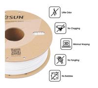 Filament Asa+ 1.75Mm, Filament Résistant Aux Intempéries, 1Kg Par Bobine, 2 Bobines Pour Imprimantes 3D,Blanc Froid+Blanc Froid[PLA9180289]