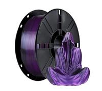 Filament bicolore PLA soie 1,75 mm, 1 kg, 500 g, 250 g, matériau plastique for imprimante 3D, filament bicolore PLA noir, rouge, vert, lot(Black Purple-250g)