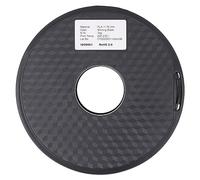 Filament consommable pour impression 3D, 1,75 mm, souple, noir brillant, enroulé proprement.