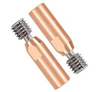 Filament CR10 en cuivre et Acier Inoxydable, 2 pièces, Gorge entièrement métallique, 1.75MM, Compatible avec l'imprimante 3D CR-10 Ender3 Ender5 Hotend(White)