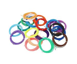 Filament de stylo d'impression 3D PCL 1,75 mm, recharge de stylo 3D basse température, consommables pour enfants, artisanat, peinture, 20 couleurs vives, matériau sûr et