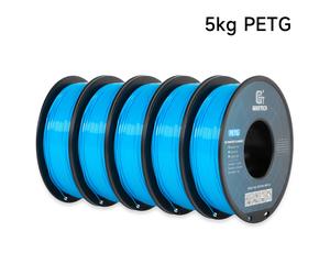 Filament d'impression 3D GeeTech 5KG PETG 1,75 mm haute précision, faible déformation, bobine grande capacité, compatible avec les imprimantes 3D FDM Orange