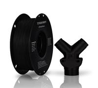 Filament en fibre de carbone et polypropylène 1,75 mm, filament d'impression 3D TINMORRY PP-CF, compatible avec les imprimantes 3D Bambu FDM, poids net 700 g, 1 bobine, noir mat