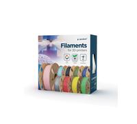 Filament Gembird PETG Noir pour imprimante 3D, 1.75mm, bobine 1kg (dimensions 200x200x67mm, poids 1.45kg), référence 3DP-PETG1.75-01-BK