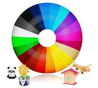 Filament PCL pour Stylo 3D 1,75 mm - 20 Couleurs, 5 M Chacun - Pack pour Enfants - Accessoire pour Imprimante 3D à Basse Température