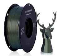 Filament PETG 1,75 mm, filament d'imprimante 3D TINMORRY Rapid PETG, compatible avec imprimante 3D Bambu FDM, 1 kg, 1 bobine, vert