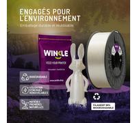 Filament Petg 2.85Mm Transparent Pour Impression 3D, Bobine Petg 1Kg, Filament Imprimante 3D, Matériaux D'Impression 3D, Précision Dimensionnelle +/- 0.05Mm, Facile À Imprimer[PLA9182248]