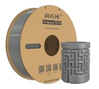 Filament PETG haute vitesse 1,75 mm, JAMG HE 1 kg - Filament PETG haute vitesse - Précision dimensionnelle +/- 0,02 mm, 50 à 500 mm/s - Impression rapide pour imprimante 3D FDM (gris, 1 kg)