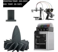 Filament Petg Renforcé En Fibre De Carbone 1,75 Mm, Compatible Avec Les Imprimantes 3D, Bambu Lab, Qidi Max3, Prusa Mk4, Flashforge Adventurer 5M, 1 Kg,Gris[PLA9184429]