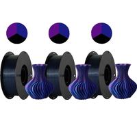 Filament PLA, 1,75 mm de diamètre, soie tricolore, 3KG soie Tricolor C