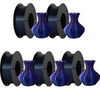 Filament PLA, 1,75 mm de diamètre, soie tricolore, 5 kg de soie Tricolor C