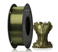 Filament PLA 1,75 mm Silk Bronze, TINMORRY Imprimante 3D Filament, Matériaux d'impression 3D, 1 kg Spool
