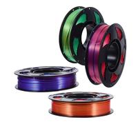 Filament Pla 1,75mm, Bobine 250g, pour Impression 3d | Ensemble de Trois Teintes Coextrudées, Recharge Rapide, Stabilité D’extrusion, Compatible Imprimantes et Stylos 3d
