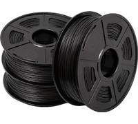 Filament PLA 3 rouleaux, diamètre 1,75 mm, matériau écologique,PLAPLUS Noir 3rouleaux