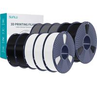 Filament PLA 3D, 10 rouleaux poids net 1 kg, température d'impression 200-210 °C, PLA 4BK-3WT-3GY