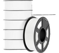Filament PLA 3D, diamètre 1,75 mm, lot de 10, compatible avec les imprimantes FDM, PLAMT Blanc 10pcs