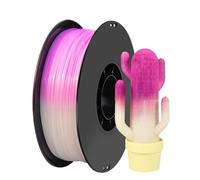 Filament PLA À Changement De Couleur Sunlight, Blanc À Bleu Rose, Filament D'imprimante 3D De 1,75 Mm, Réactif À La Lumière, Tailles De Bobine De 250 G 500 G 1 Kg(White to pink 1Kg)