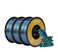 Filament PLA de soie, tricolore, scellé sous vide, C-3KG