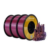 Filament PLA de soie, tricolore, scellé sous vide, E-3KG